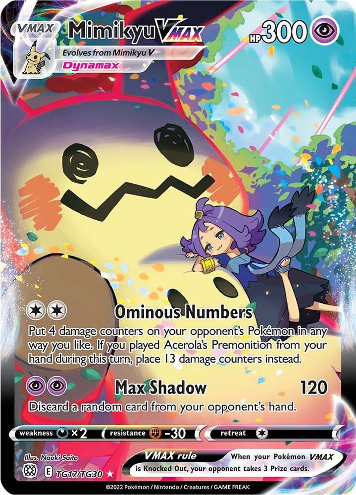 Mimikyu VMAX TG17/TG30 (SWSH09: Brilliant Stars Trainer Gallery)  - Holofoil | Good Games Adelaide SA
