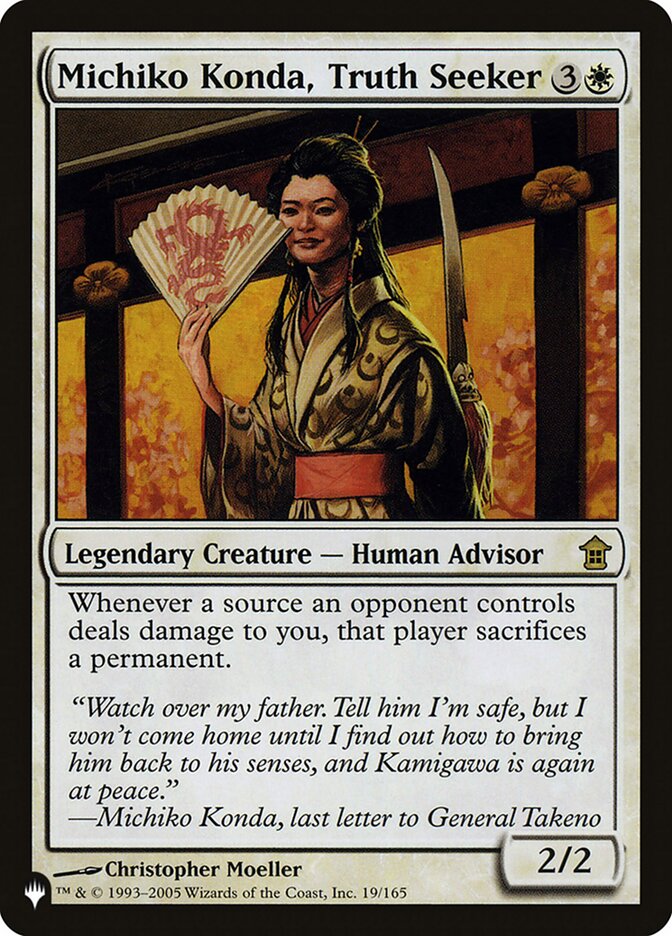 Michiko Konda Truth Seeker 19/165 (The List Reprints)  | Good Games Adelaide SA
