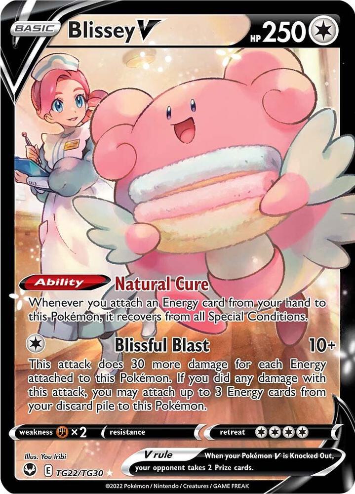 Blissey V TG22/TG30 (SWSH12: Silver Tempest Trainer Gallery)  - Holofoil | Good Games Adelaide SA