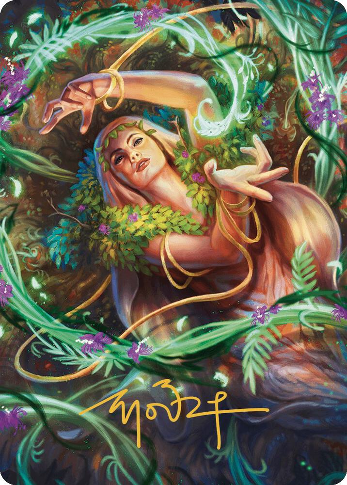 Insidious Roots Art Card Gold Stamped Signature 34 (Art Series: Murders at Karlov Manor)  | Good Games Adelaide SA
