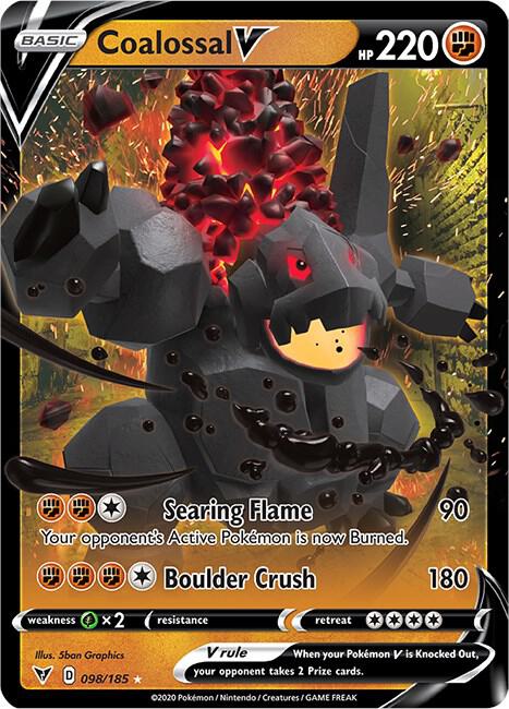 Coalossal V 098/185 (SWSH04: Vivid Voltage)  - Holofoil | Good Games Adelaide SA