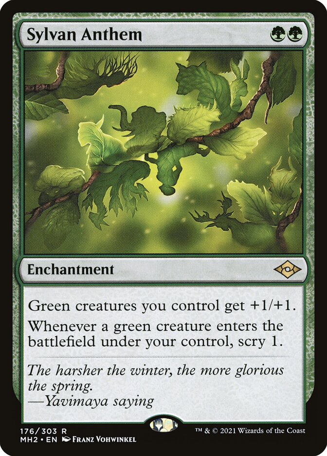 Sylvan Anthem 176 (Modern Horizons 2)  - Foil | Good Games Adelaide SA