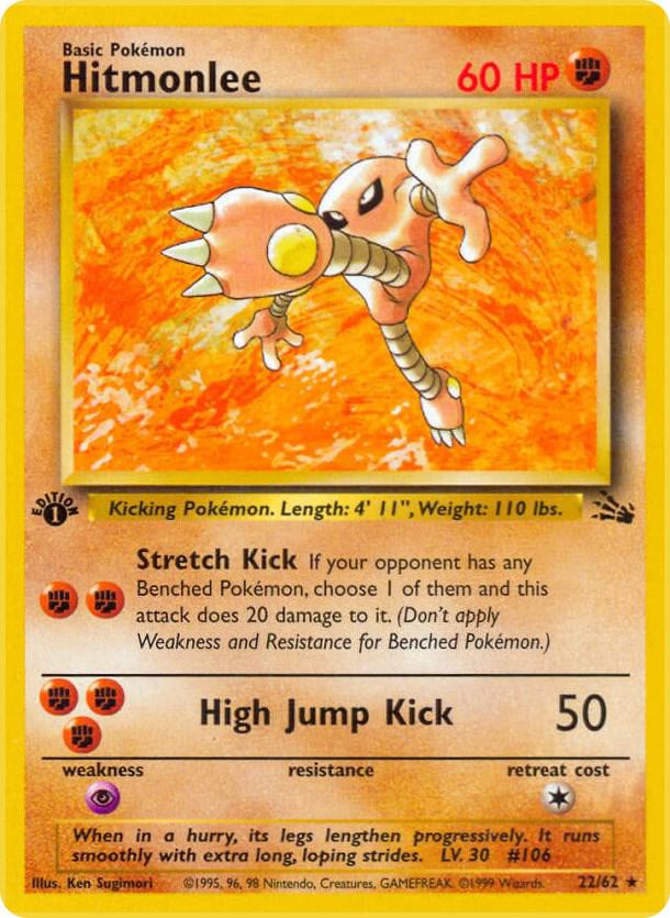 Hitmonlee 22 22/62 (Fossil)  - Unlimited | Good Games Adelaide SA