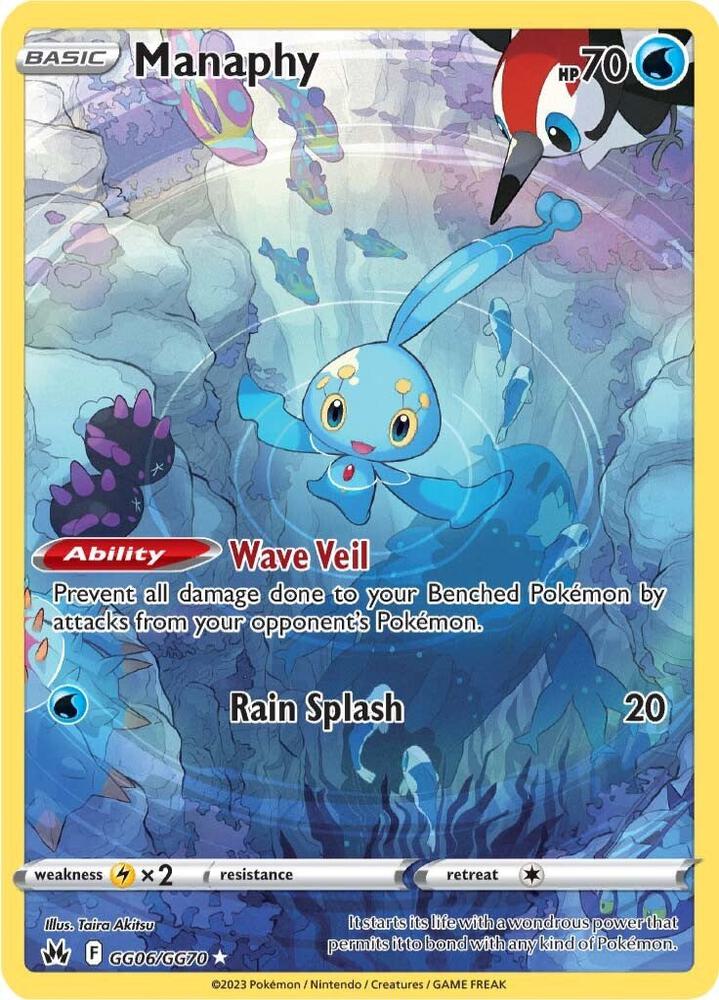 Manaphy GG06/GG70 (Crown Zenith: Galarian Gallery)  - Holofoil | Good Games Adelaide SA