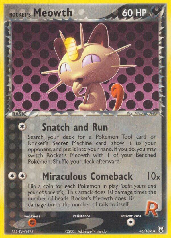 Rockets Meowth 46/109 (Team Rocket Returns)  | Good Games Adelaide SA