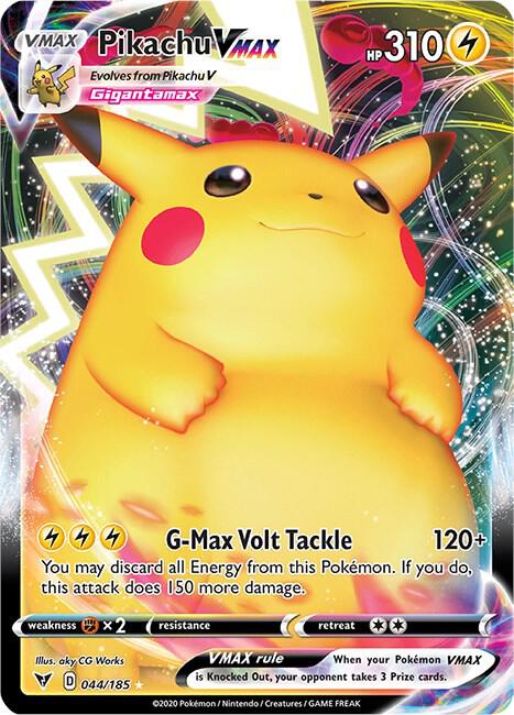 Pikachu VMAX 044/185 (SWSH04: Vivid Voltage)  - Holofoil | Good Games Adelaide SA
