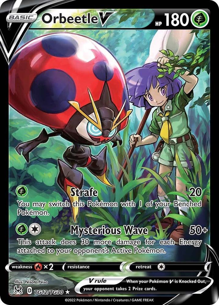 Orbeetle V TG12/TG30 (SWSH11: Lost Origin Trainer Gallery)  - Holofoil | Good Games Adelaide SA