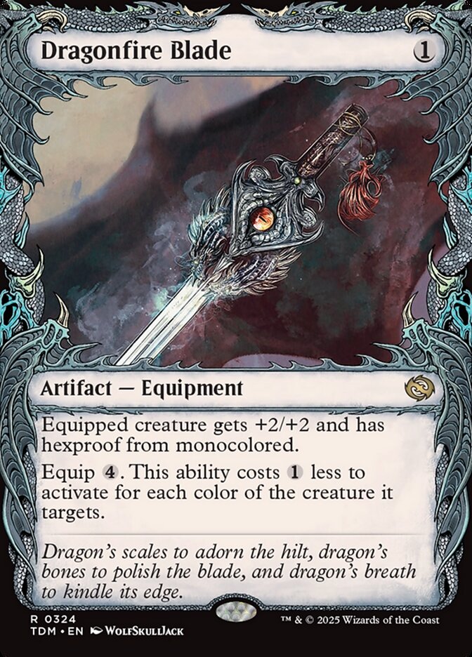 Dragonfire Blade 324 (Tarkir: Dragonstorm)  - Foil | Good Games Adelaide SA