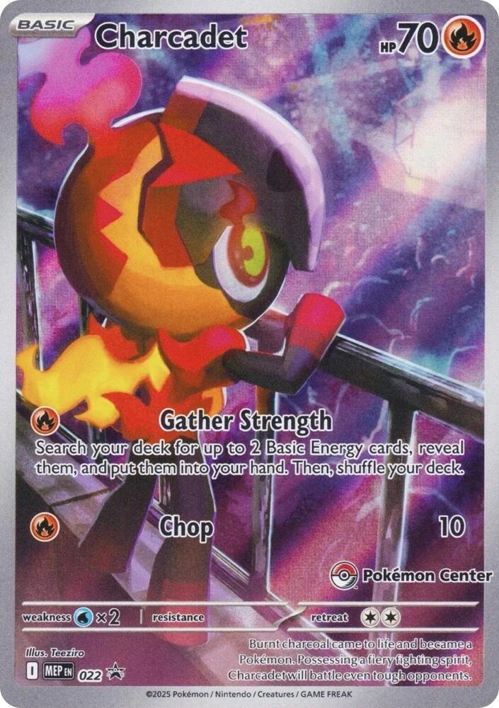 Charcadet Pokemon Center Exclusive 022 (ME: Mega Evolution Promo)  - Holofoil | Good Games Adelaide SA