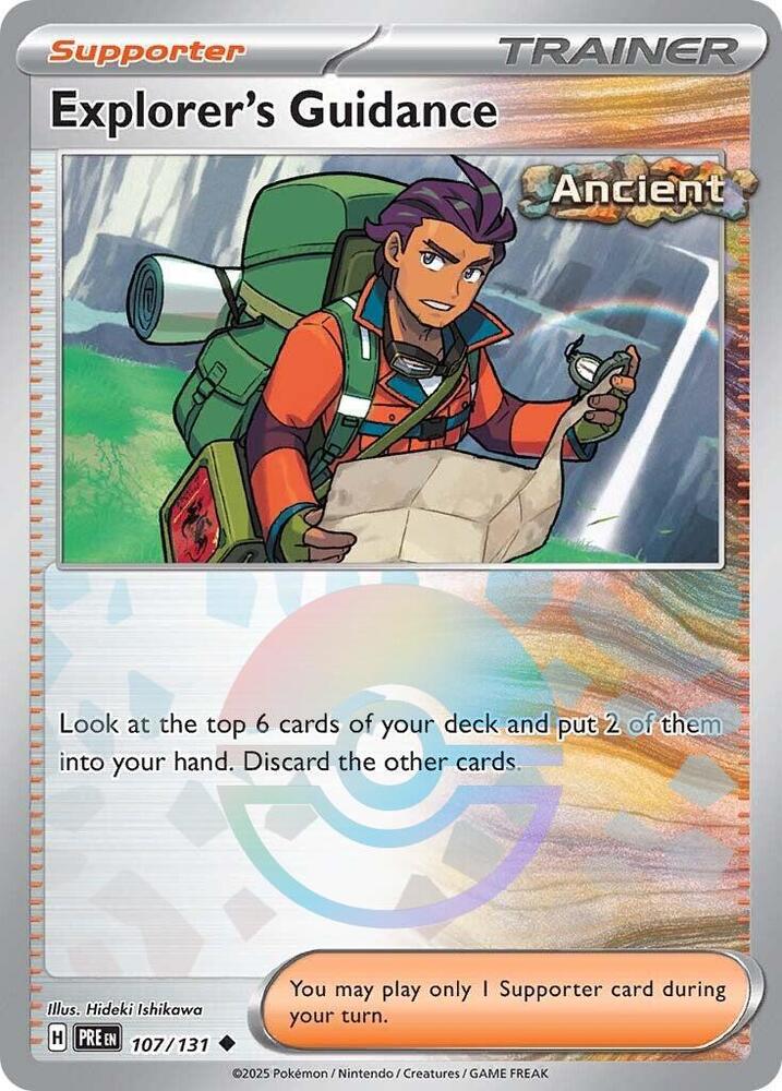 Explorer's Guidance 107/131 (SV: Prismatic Evolutions)  - Holofoil | Good Games Adelaide SA