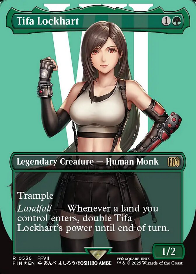 Tifa Lockhart Borderless Surge Foil 536 (FINAL FANTASY)  - Borderless Surge Foil | Good Games Adelaide SA