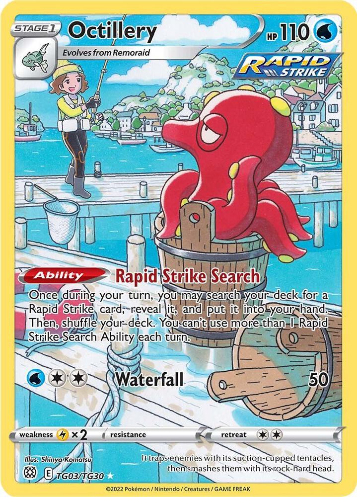 Octillery TG03/TG30 (SWSH09: Brilliant Stars Trainer Gallery)  - Holofoil | Good Games Adelaide SA