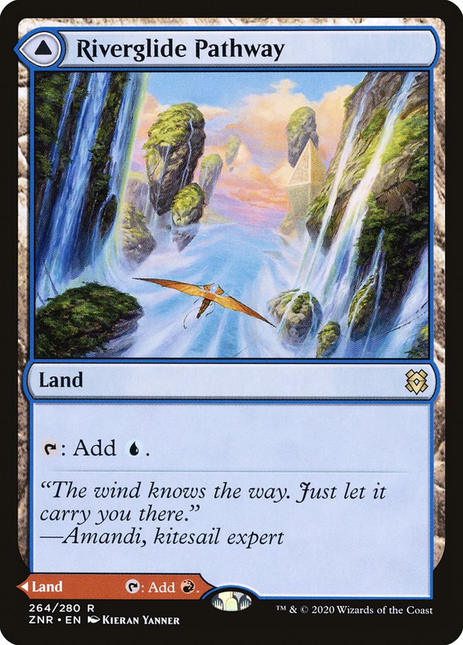 Riverglide Pathway // Lavaglide Pathway 264 (Zendikar Rising)  - Foil | Good Games Adelaide SA