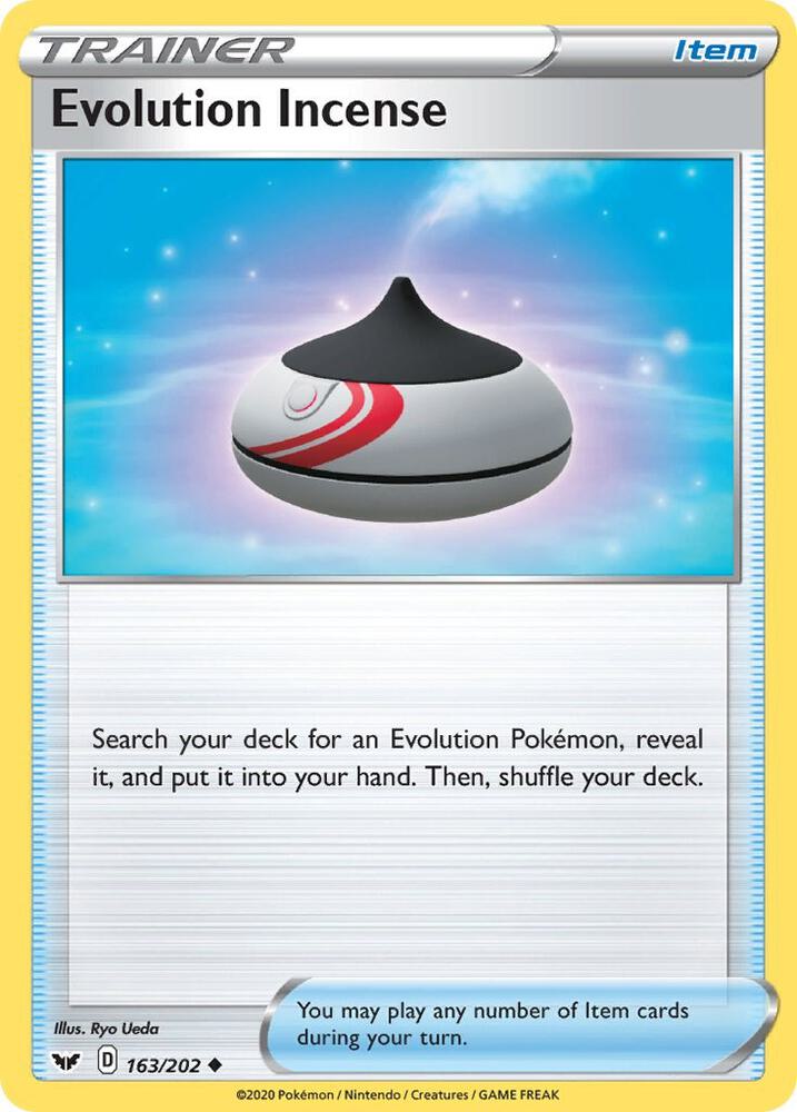 Evolution Incense 163/202 (SWSH01: Sword & Shield Base Set)  | Good Games Adelaide SA