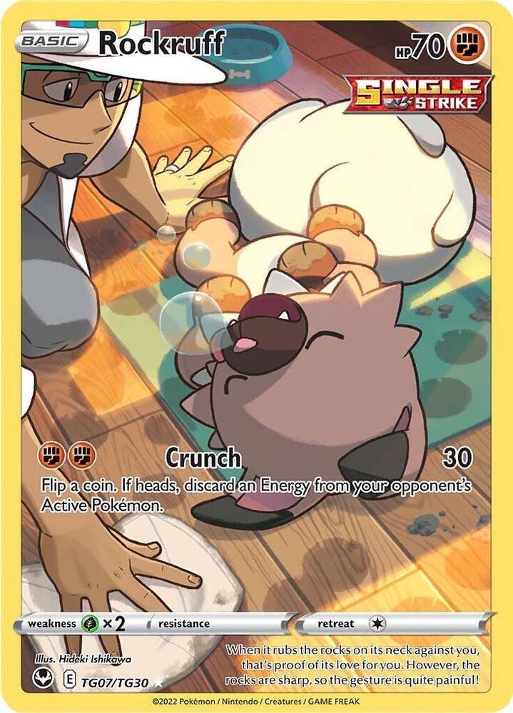 Rockruff TG07/TG30 (SWSH12: Silver Tempest Trainer Gallery)  - Holofoil | Good Games Adelaide SA