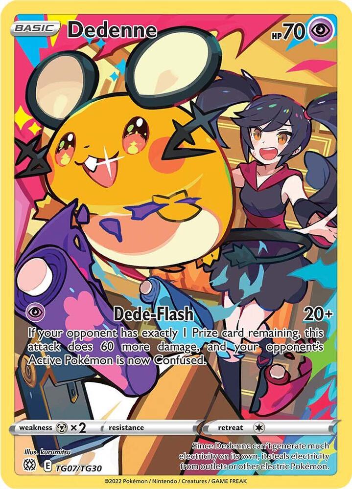 Dedenne TG07/TG30 (SWSH09: Brilliant Stars Trainer Gallery)  - Holofoil | Good Games Adelaide SA
