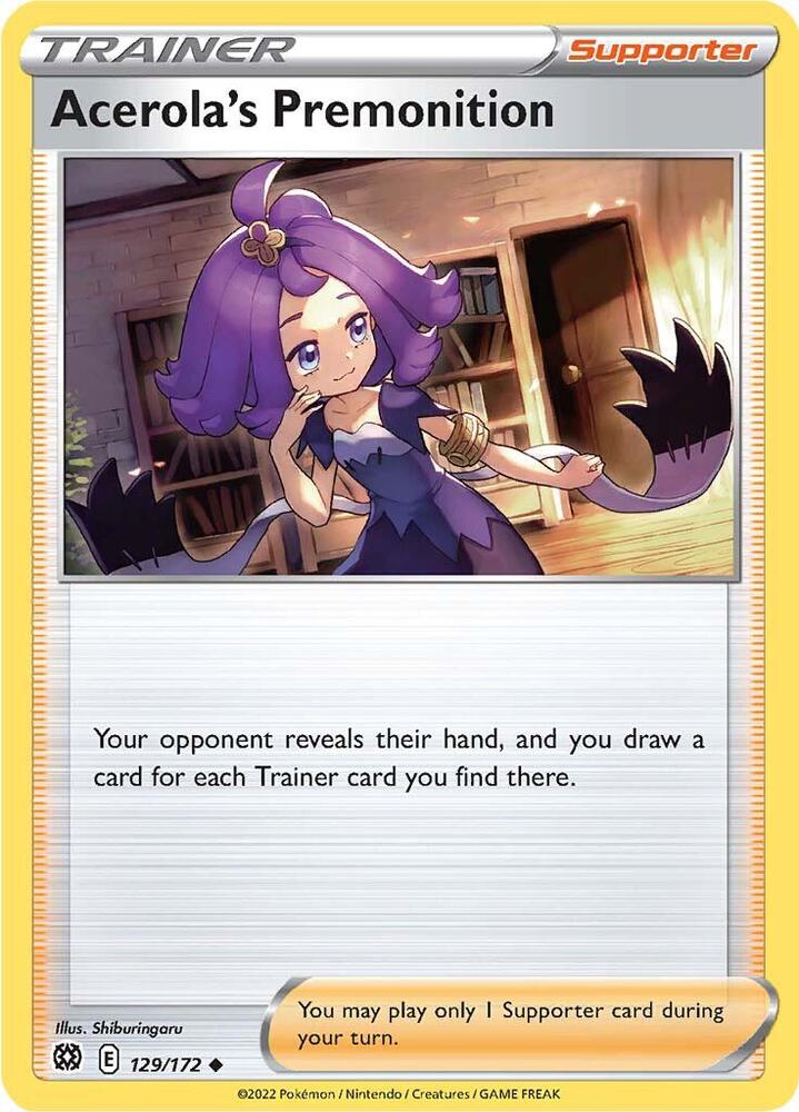 Acerola's Premonition 129/172 (SWSH09: Brilliant Stars)  | Good Games Adelaide SA
