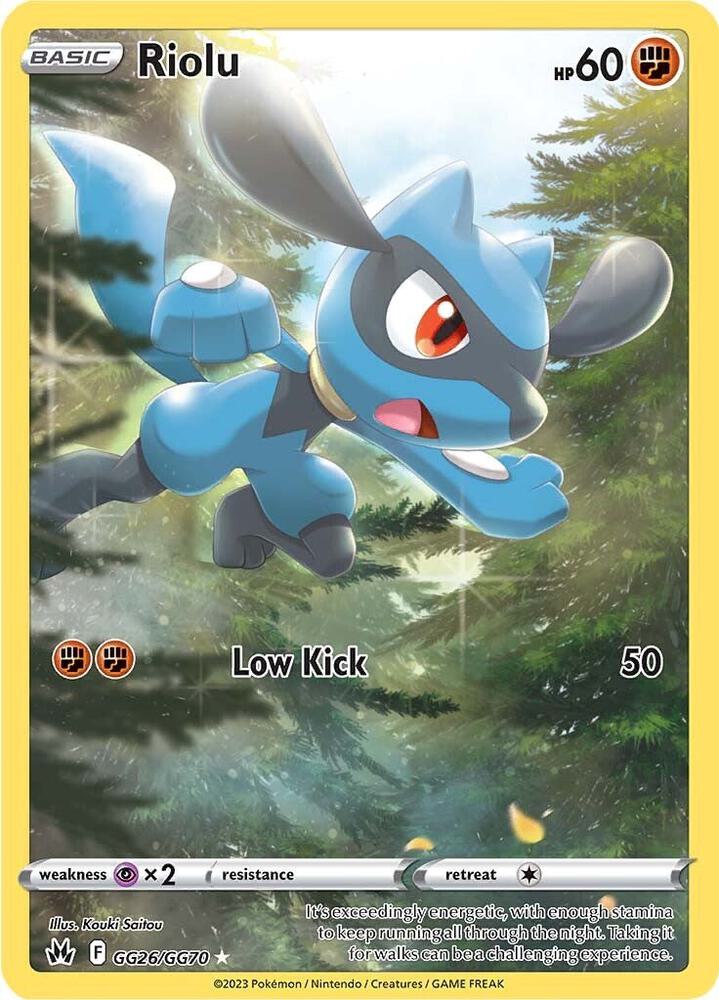 Riolu GG26/GG70 (Crown Zenith: Galarian Gallery)  - Holofoil | Good Games Adelaide SA