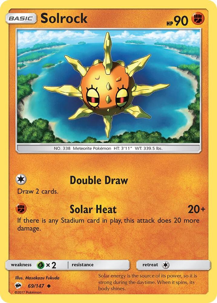 Solrock 69/147 (SM - Burning Shadows)  | Good Games Adelaide SA