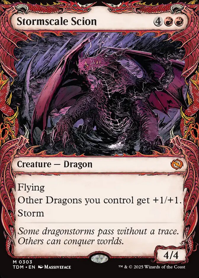 Stormscale Scion Showcase 303 (Tarkir: Dragonstorm)  - Showcase Foil | Good Games Adelaide SA