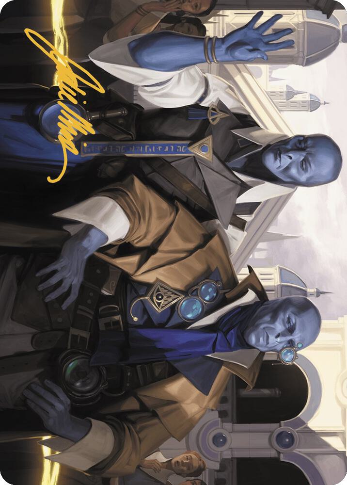 Hotshot Investigators Art Card Gold Stamped Signature 5 (Art Series: Murders at Karlov Manor)  | Good Games Adelaide SA