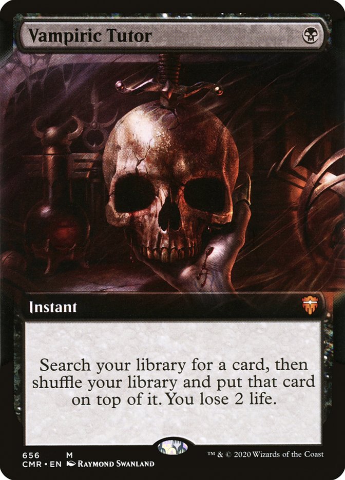 Vampiric Tutor 656 (Commander Legends)  - Extended Art | Good Games Adelaide SA