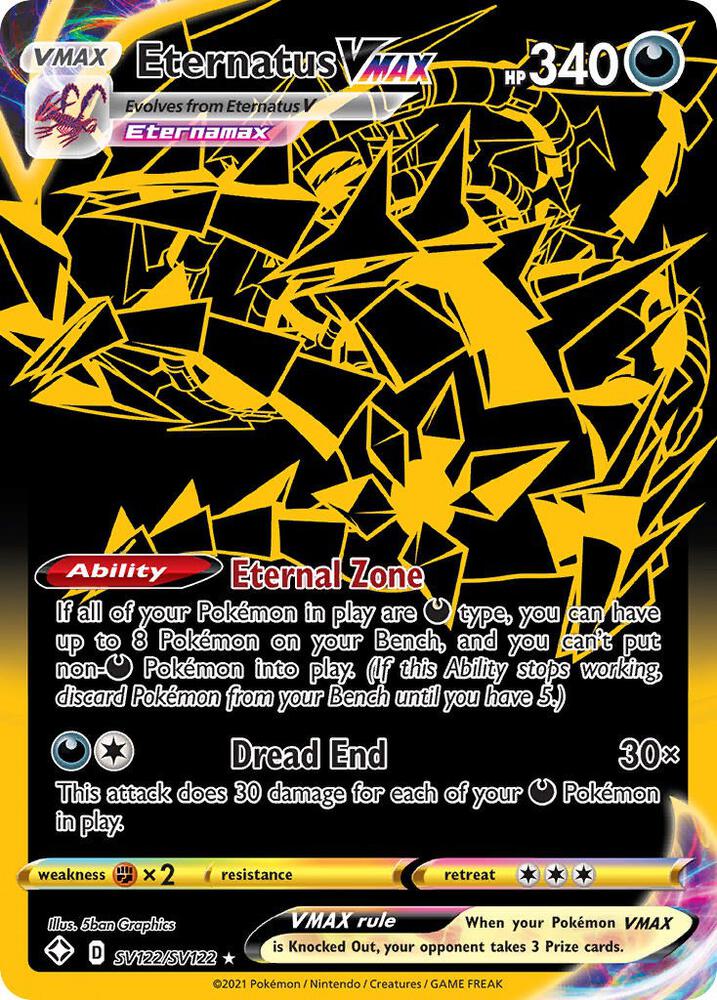 Eternatus VMAX SV122/SV122 (Shining Fates: Shiny Vault)  - Holofoil | Good Games Adelaide SA