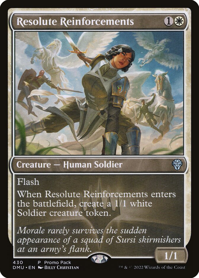 Resolute Reinforcements 430 (Promo Pack: Dominaria United)  - Foil | Good Games Adelaide SA