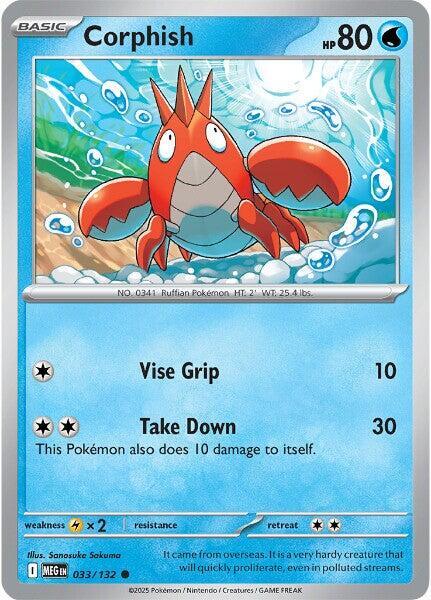 Corphish 033/132 (ME01: Mega Evolution)  | Good Games Adelaide SA