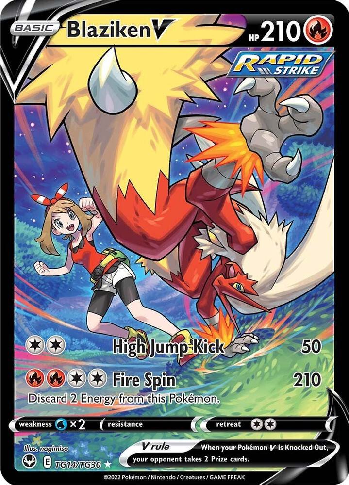 Blaziken V TG14/TG30 (SWSH12: Silver Tempest Trainer Gallery)  - Holofoil | Good Games Adelaide SA