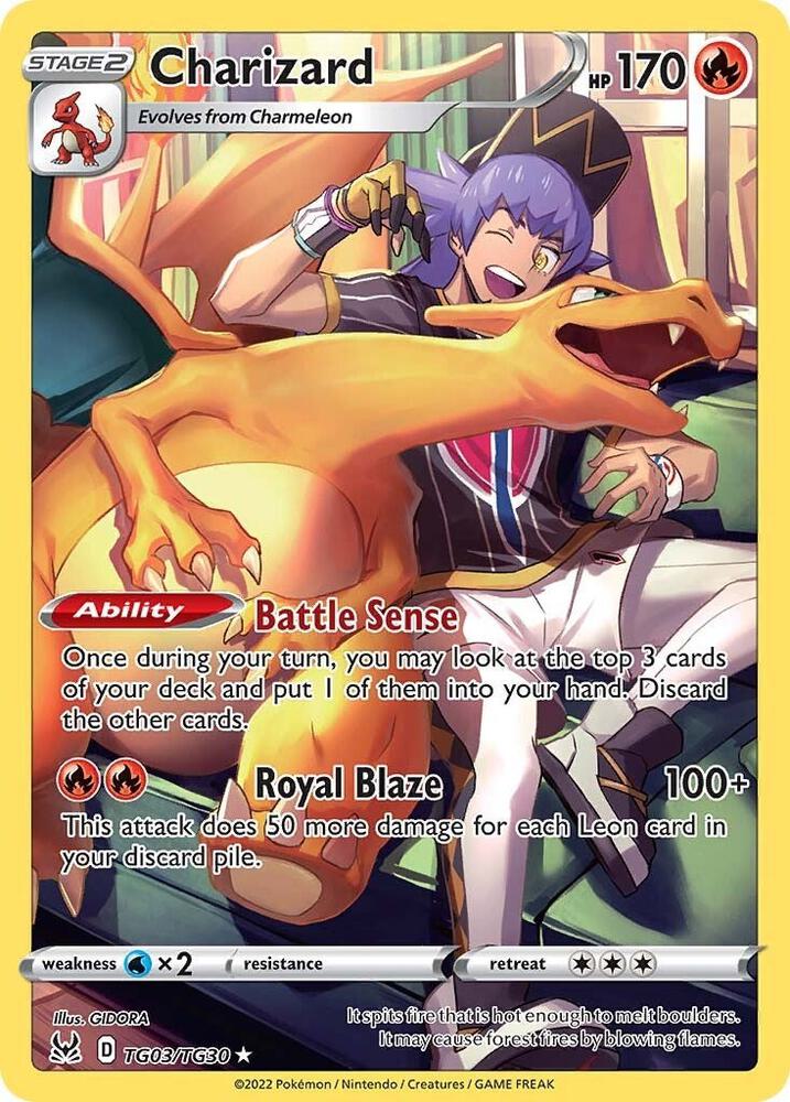 Charizard TG03/TG30 (SWSH11: Lost Origin Trainer Gallery)  - Holofoil | Good Games Adelaide SA