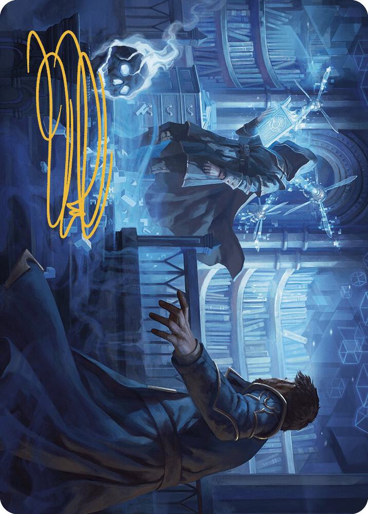 Intrude on the Mind Art Card Gold Stamped Signature 6 (Art Series: Murders at Karlov Manor)  | Good Games Adelaide SA