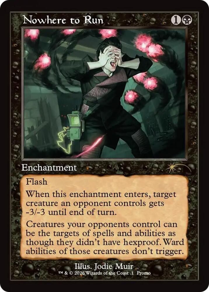 Nowhere to Run Retro Frame 1 (WPN & Gateway Promos)  - Foil | Good Games Adelaide SA