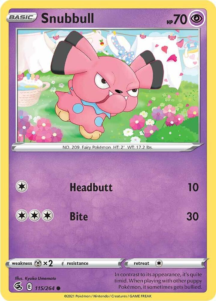Snubbull 115/264 (SWSH08: Fusion Strike)  | Good Games Adelaide SA