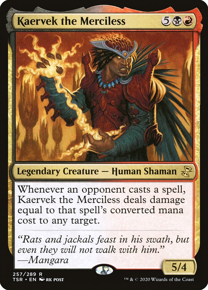 Kaervek the Merciless 257 (Time Spiral: Remastered)  - Foil | Good Games Adelaide SA