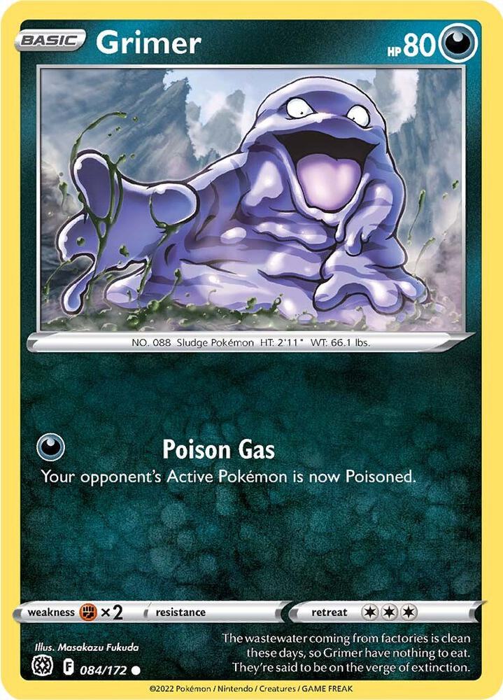 Grimer 084/172 (SWSH09: Brilliant Stars)  | Good Games Adelaide SA
