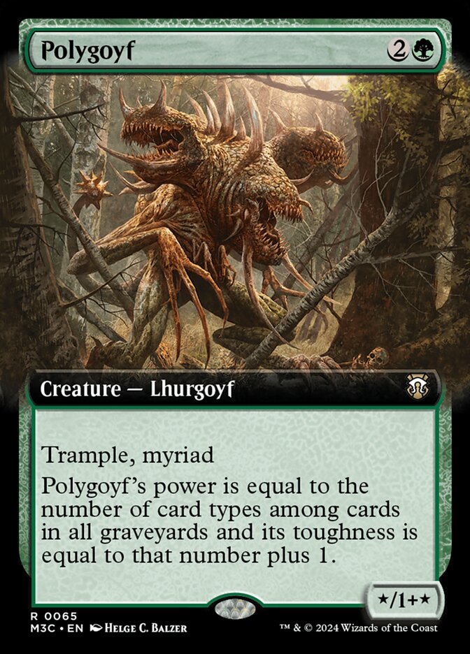 Polygoyf 65/411 (Commander: Modern Horizons 3)  - Extended Art | Good Games Adelaide SA