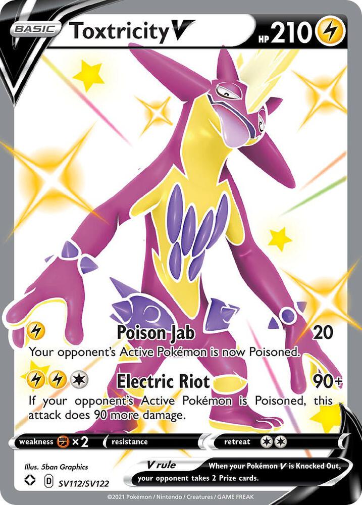 Toxtricity V SV112/SV122 (Shining Fates: Shiny Vault)  - Holofoil | Good Games Adelaide SA