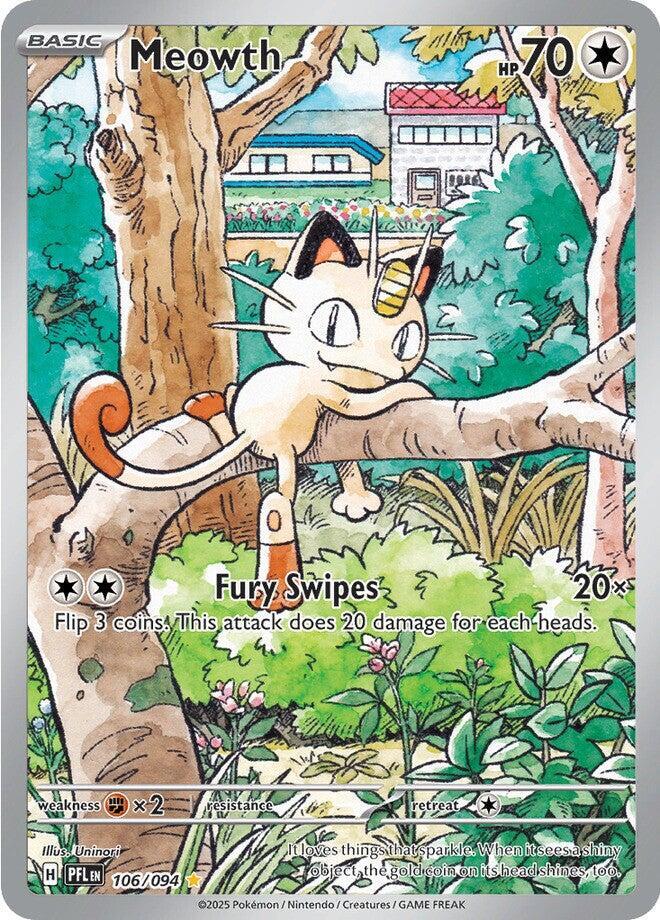 Meowth 106/094 (ME02: Phantasmal Flames)  - Holofoil | Good Games Adelaide SA