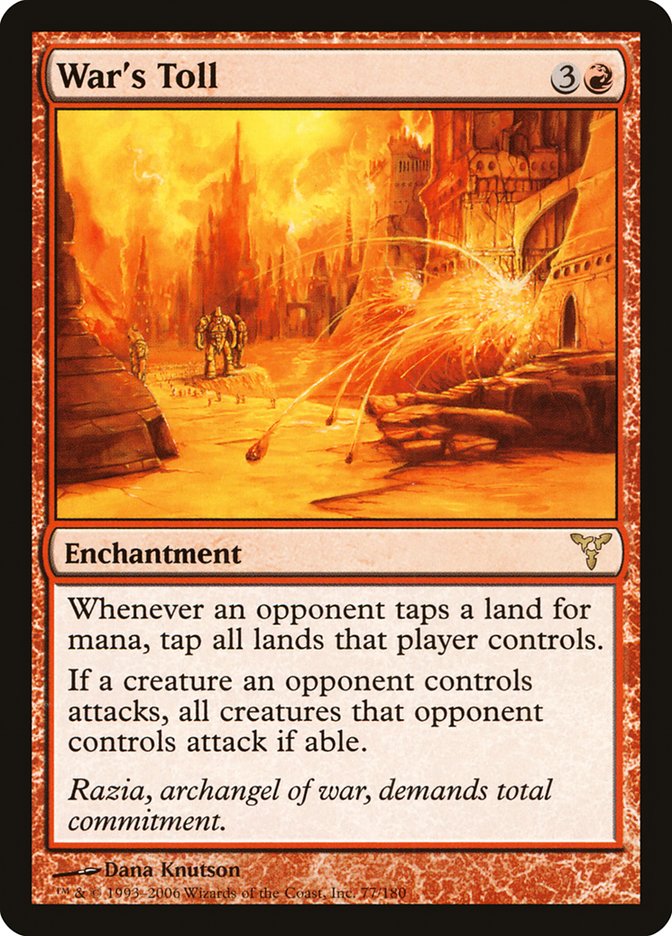 War's Toll 77 (Dissension)  - Foil | Good Games Adelaide SA
