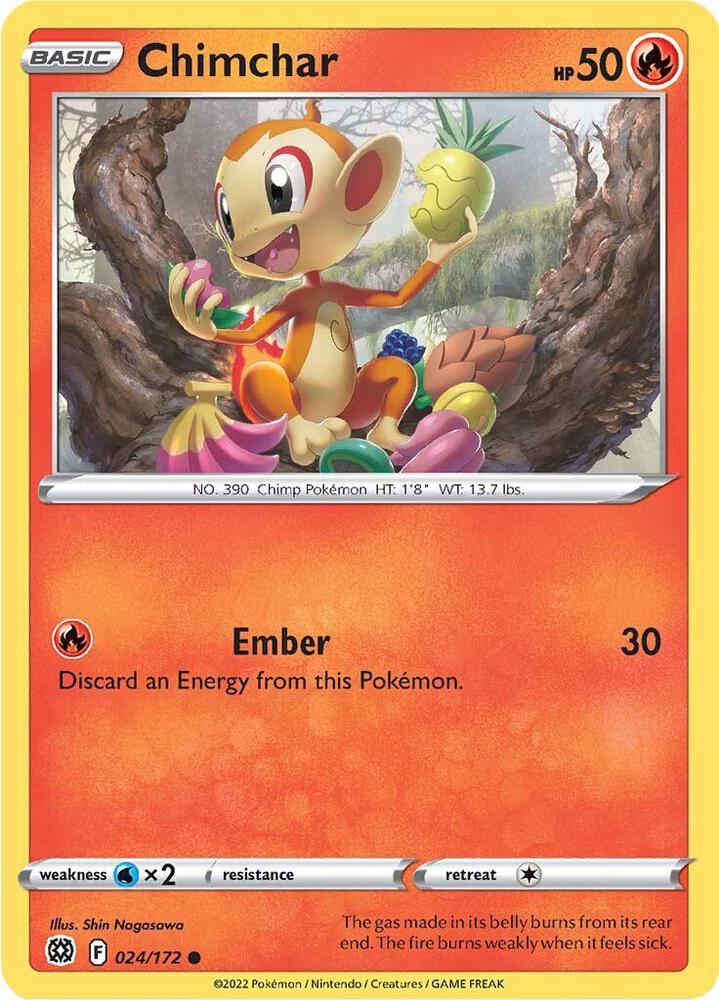 Chimchar 024/172 (SWSH09: Brilliant Stars)  | Good Games Adelaide SA