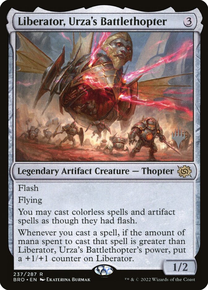 Liberator, Urza's Battlethopter 237 (Promo Pack: The Brothers' War)  - Foil | Good Games Adelaide SA