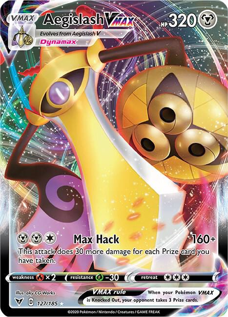 Aegislash VMAX 127/185 (SWSH04: Vivid Voltage)  - Holofoil | Good Games Adelaide SA