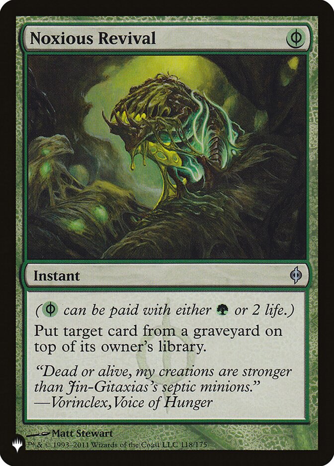 Noxious Revival 118/175 (The List Reprints)  | Good Games Adelaide SA