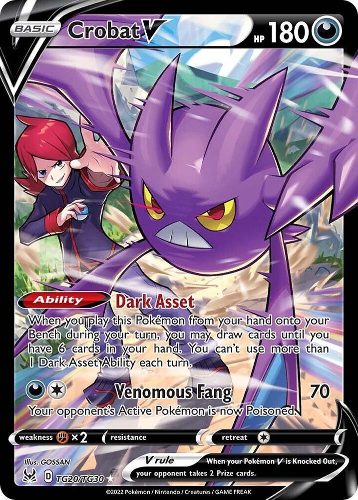 Crobat V TG20/TG30 (SWSH11: Lost Origin Trainer Gallery)  - Holofoil | Good Games Adelaide SA