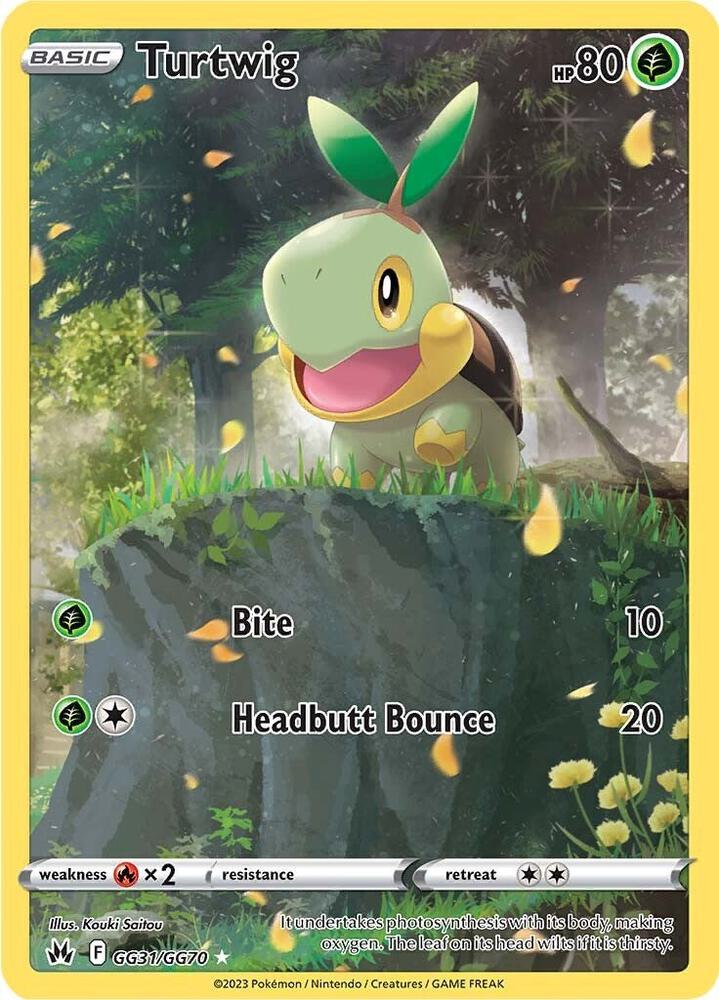 Turtwig GG31/GG70 (Crown Zenith: Galarian Gallery)  - Holofoil | Good Games Adelaide SA