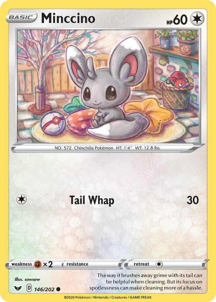 Minccino 146/202 (SWSH01: Sword & Shield Base Set)  | Good Games Adelaide SA