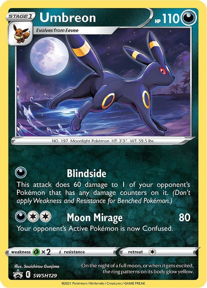 Umbreon SWSH129 (SWSH: Sword & Shield Promo Cards)  - Holofoil | Good Games Adelaide SA