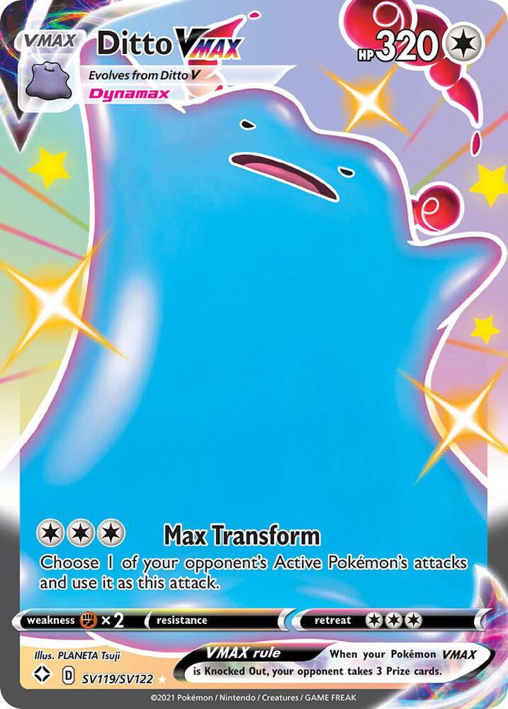 Ditto VMAX SV119/SV122 (Shining Fates: Shiny Vault)  - Holofoil | Good Games Adelaide SA