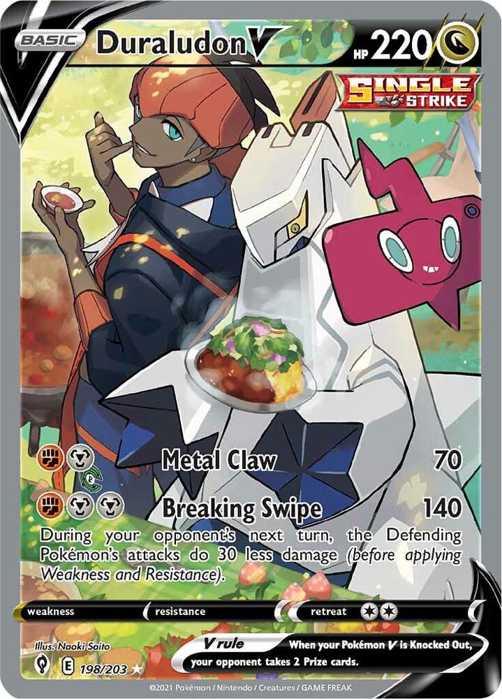 Duraludon V Alternate Full Art 198/203 (SWSH07: Evolving Skies)  - Holofoil | Good Games Adelaide SA